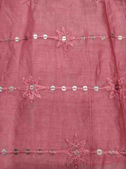 ORANGE RED COLOUR SEMI SILK DUPATTA