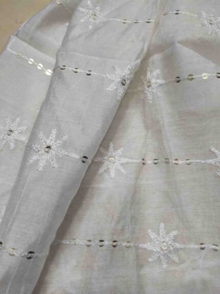 OFF WHITE COLOUR SEMI SILK DUPATTA