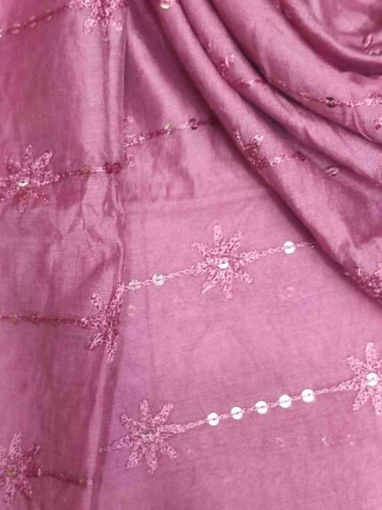 ONION PINK COLOUR SEMI SILK DUPATTA