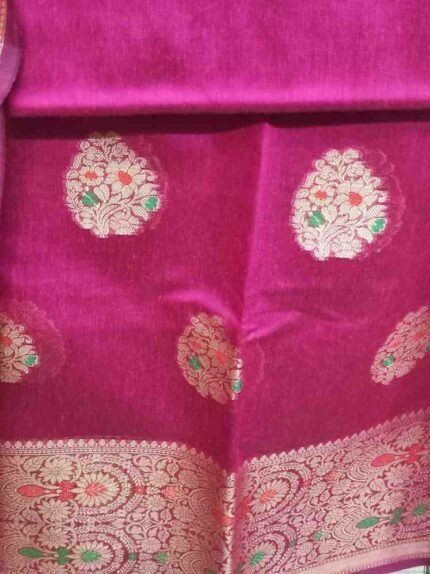 RED COLOUR BANARSI SILK SUIT
